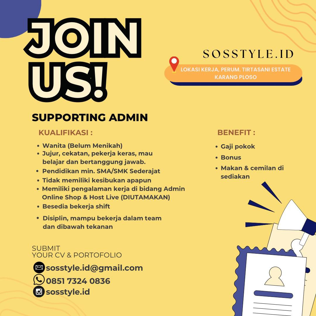 Admin - Sosstyle.id - Info Loker Malang