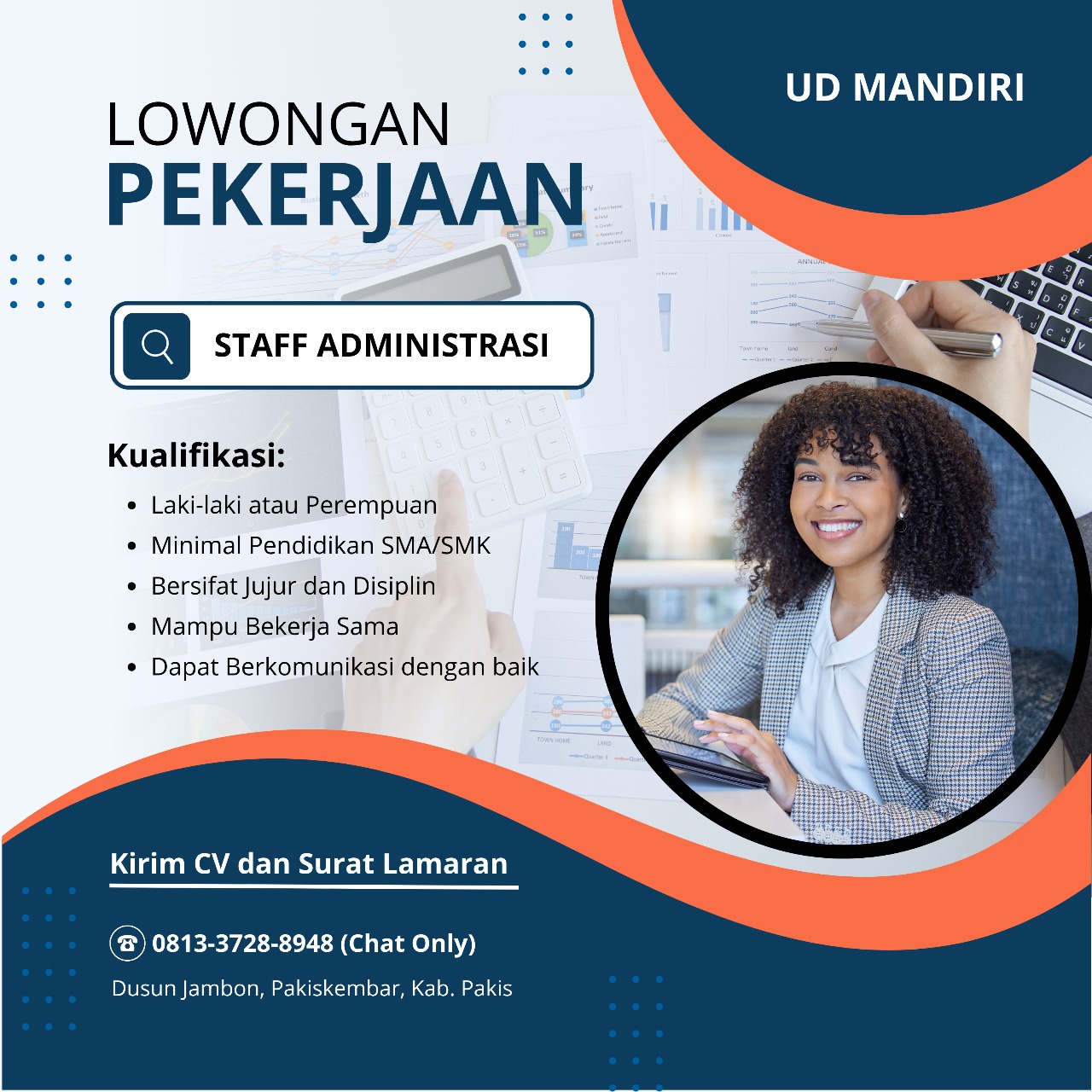 Staff Administrasi - UD Mandiri - Info Loker Malang